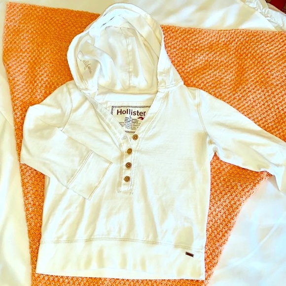 Vintage Hollister Crop Hoodie Sweater - Picture 2 of 8